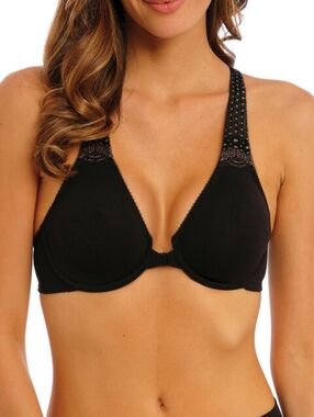 Wacoal 36C Wired Bralette Soft Embrace Lace Trim Front Closure